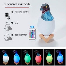 16-light-colors USB LED 3D Dinosaur Night Light Lamp Pat/Touch/Remote Control for Kids Gift Deko Toy